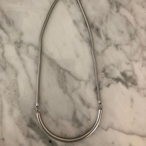 Simple silver necklace
